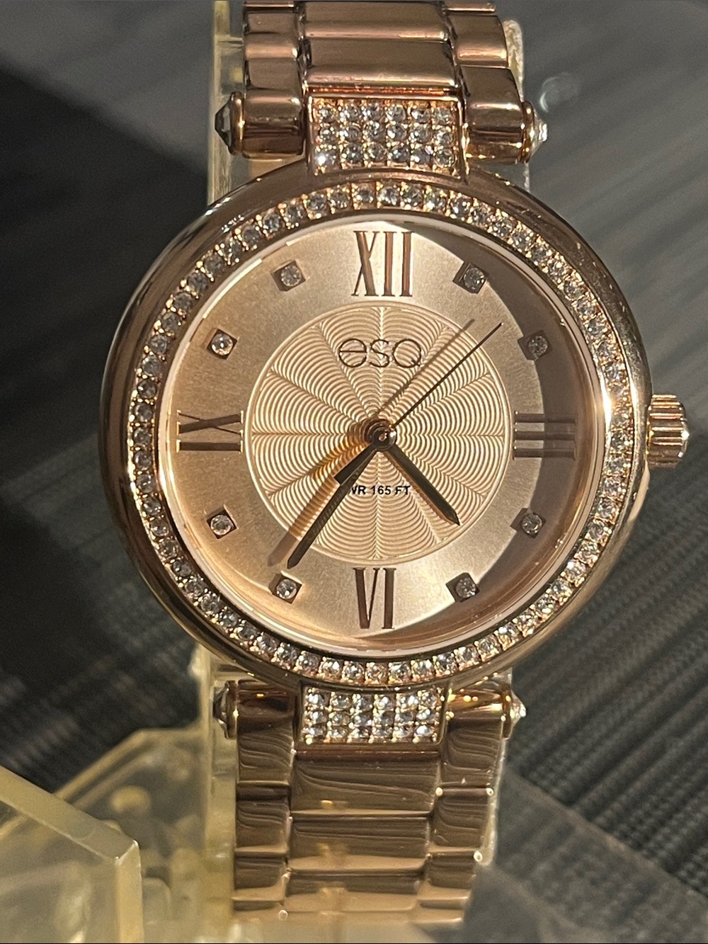 ESQ Rose Gold Crystal-Accent Women’s Watch